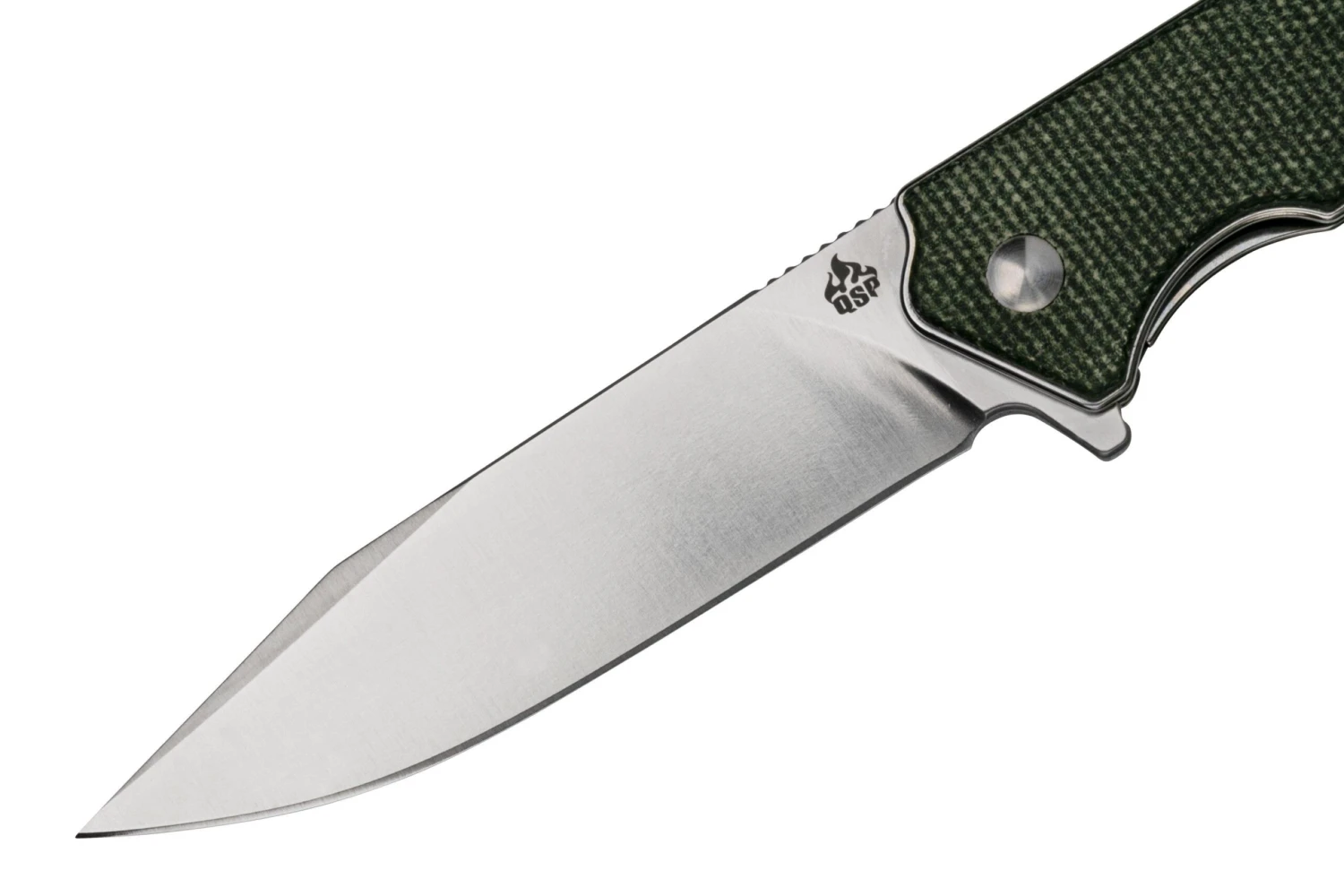 QSP Knife Mamba V2 QS111-I1 Satin, Green Micarta Navaja 5 QSP Knife Mamba V2 QS111-I1 Satin, Green Micarta Navaja - Imagen 3