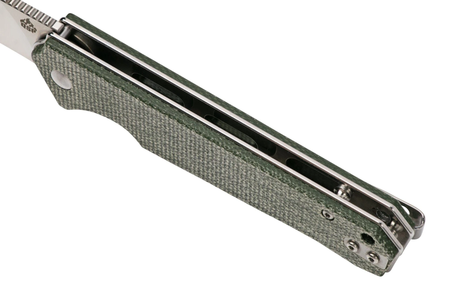 QSP Knife Mamba V2 QS111-I1 Satin, Green Micarta Navaja 9 QSP Knife Mamba V2 QS111-I1 Satin, Green Micarta Navaja - Imagen 7