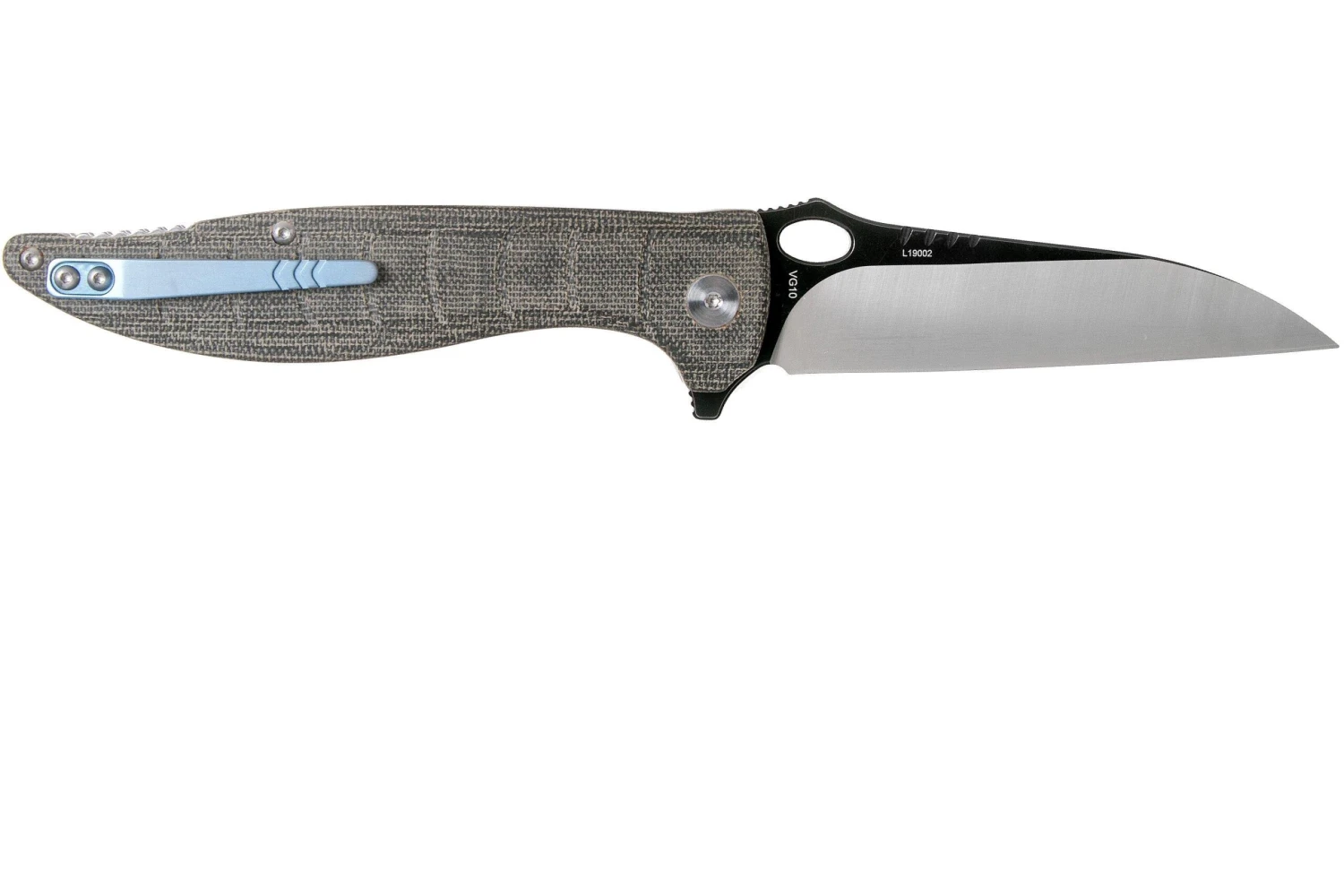 QSP Knife Locust QS117-B Black Flax Micarta Navaja 4 QSP Knife Locust QS117-B Black Flax Micarta Navaja - Imagen 2