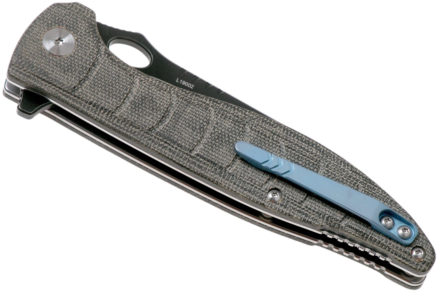 QSP Knife Locust QS117-B Black Flax Micarta Navaja 6 QSP Knife Locust QS117-B Black Flax Micarta Navaja - Imagen 4