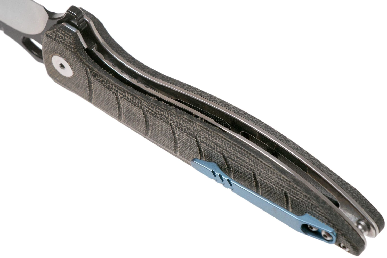 QSP Knife Locust QS117-B Black Flax Micarta Navaja 7 QSP Knife Locust QS117-B Black Flax Micarta Navaja - Imagen 5