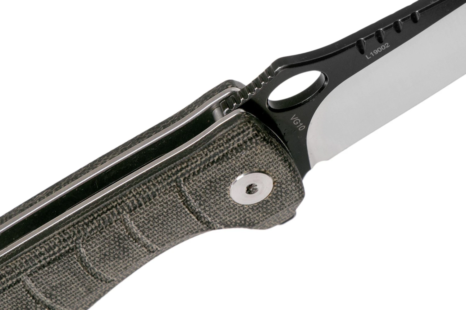 QSP Knife Locust QS117-B Black Flax Micarta Navaja 8 QSP Knife Locust QS117-B Black Flax Micarta Navaja - Imagen 6