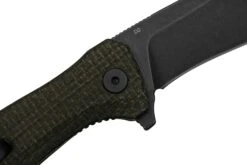 QSP Knife Raven QS122-D2 Rough Brown Micarta, Black D2, Navaja -Victorinox Ventas QS122 D2 05 qsp