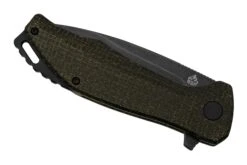 QSP Knife Raven QS122-D2 Rough Brown Micarta, Black D2, Navaja -Victorinox Ventas QS122 D2 06 qsp