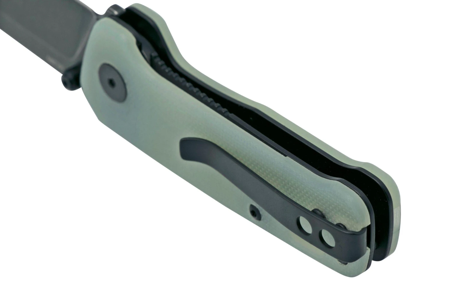 QSP Knife Penguin Mini QS130XS-F2, Blackwashed 14C28N, Natural G10 Navaja 6 QSP Knife Penguin Mini QS130XS-F2, Blackwashed 14C28N, Natural G10 Navaja - Imagen 4