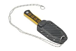 QSP Knife Canary QS141-A1 Stonewashed, Black Yellow G10, Cuchillo De Cuello -Victorinox Ventas QS141 A1 06 qsp