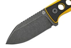 QSP Knife Canary QS141-A2 Blackwashed, Black Yellow G10, Cuchillo De Cuello -Victorinox Ventas QS141 A2 03 qsp