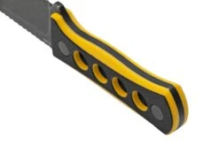 QSP Knife Canary QS141-A2 Blackwashed, Black Yellow G10, Cuchillo De Cuello -Victorinox Ventas QS141 A2 04 qsp