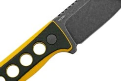 QSP Knife Canary QS141-A2 Blackwashed, Black Yellow G10, Cuchillo De Cuello -Victorinox Ventas QS141 A2 05 qsp
