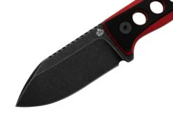 QSP Knife Canary QS141-B2 Blackwashed, Black Red G10, Cuchillo De Cuello -Victorinox Ventas QS141 B2 03 qsp