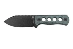 QSP Knife Canary QS141-D2 Blackwashed, Denim Micarta, Cuchillo De Cuello