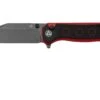 QSP Knife Swordfish QS149-A2 Red And Black G10, Black Stonewashed, Navaja -Victorinox Ventas QS149 A2 01 qsp