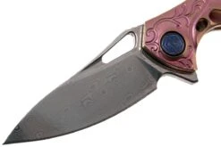 Rike Mini Hummingbird Navaja Damascus, Rosa -Victorinox Ventas RKMINI PK 03 rike knives mini hummingbird rkmini pk 03