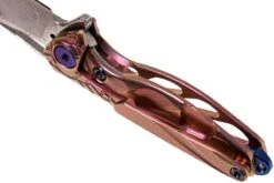 Rike Mini Hummingbird Navaja Damascus, Rosa -Victorinox Ventas RKMINI PK 05 rike knives mini hummingbird rkmini pk 05