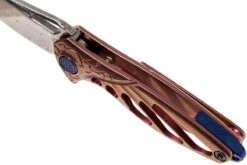 Rike Mini Hummingbird Navaja Damascus, Rosa -Victorinox Ventas RKMINI PK 07 rike knives mini hummingbird rkmini pk 07