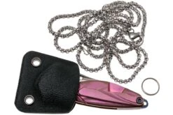 Rike Mini Hummingbird Navaja Damascus, Rosa -Victorinox Ventas RKMINI PK 09 rike knives mini hummingbird rkmini pk 09