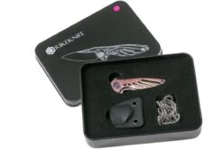 Rike Mini Hummingbird Navaja Damascus, Rosa -Victorinox Ventas RKMINI PK 10 rike knives mini hummingbird rkmini pk 10