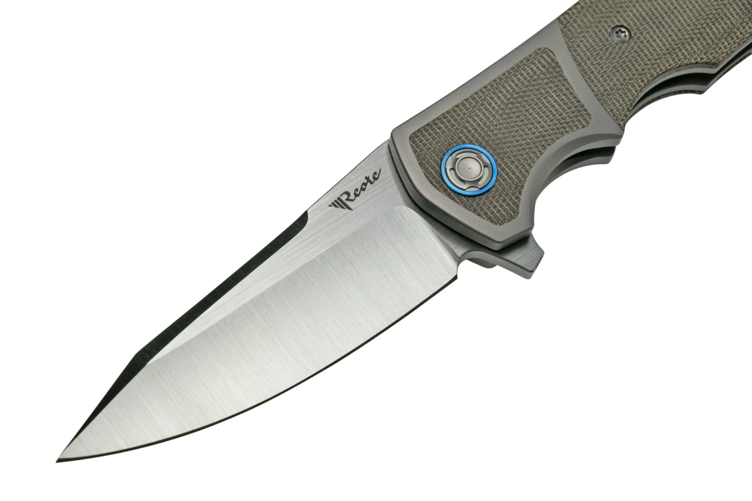 Reate Mini Crossroads M390, Green Micarta MCR-GRM Navaja, Diseño Kirby Lambert 5 Reate Mini Crossroads M390, Green Micarta MCR-GRM Navaja, Diseño Kirby Lambert - Imagen 3