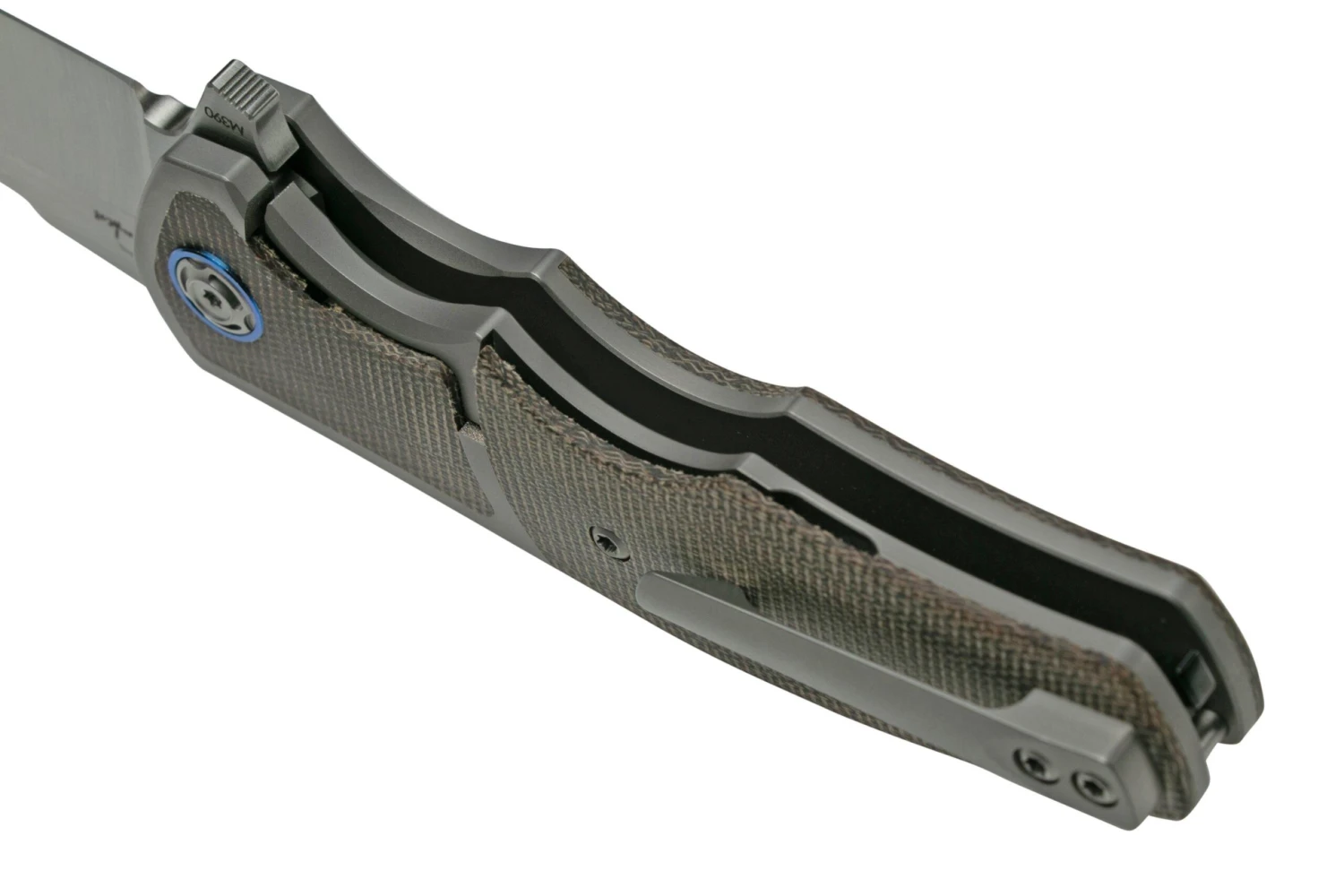 Reate Mini Crossroads M390, Green Micarta MCR-GRM Navaja, Diseño Kirby Lambert 8 Reate Mini Crossroads M390, Green Micarta MCR-GRM Navaja, Diseño Kirby Lambert - Imagen 6