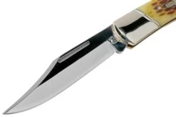 Rough Ryder Folding Hunter Amber Bone RR066 Navaja Lockback -Victorinox Ventas RY066 03 rough ryder