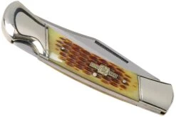 Rough Ryder Folding Hunter Amber Bone RR066 Navaja Lockback -Victorinox Ventas RY066 04 rough ryder