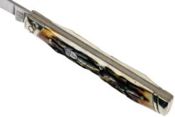 Rough Ryder Doctors Knife Cinnamon Stag RR2158 Damascus Navaja Slipjoint -Victorinox Ventas RY2158 07 rough ryder