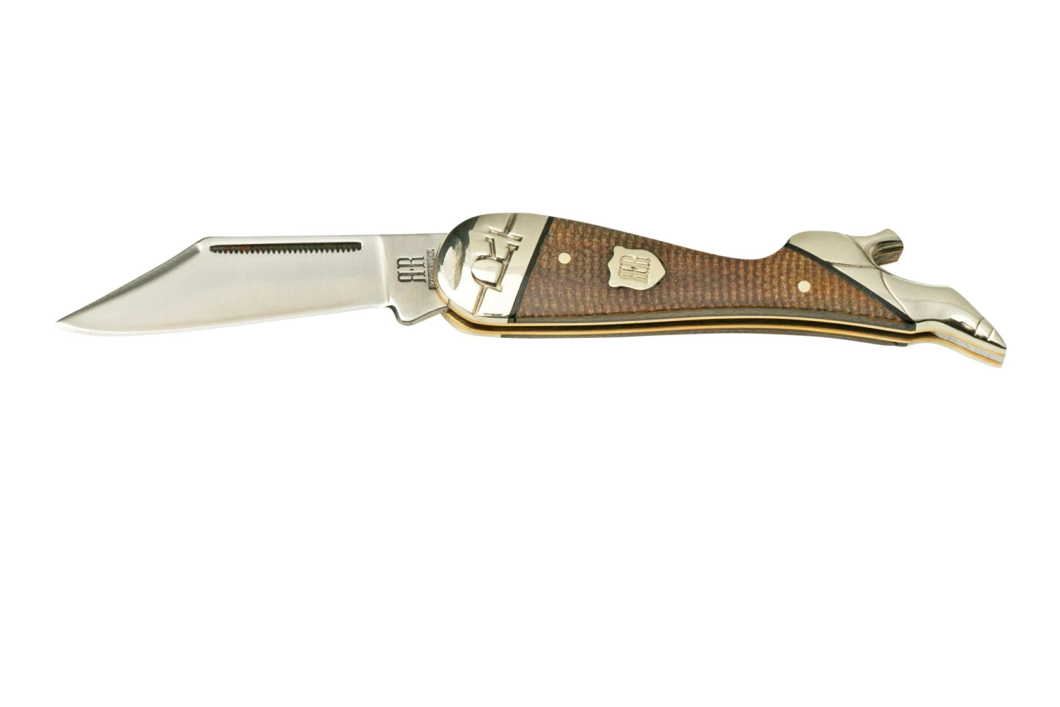 Rough Ryder Brown Burlap Lady Leg Knife, RR2335 Navaja 3 Rough Ryder Brown Burlap Lady Leg Knife, RR2335 Navaja