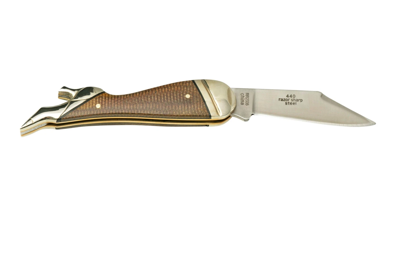Rough Ryder Brown Burlap Lady Leg Knife, RR2335 Navaja 4 Rough Ryder Brown Burlap Lady Leg Knife, RR2335 Navaja - Imagen 2