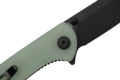 SENCUT Fritch S22014-2 Natural Jade G10 Black Stonewashed, Navaja -Victorinox Ventas SES22014 2 05 sencut