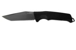 SOG Trident FX 17-12-02-57 Blackout, Partially Serrated, Cuchillo Fijo