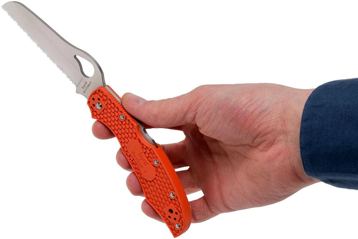 Spyderco Byrd Rescue 2 BY17SOR2 Cuchillo De Rescate 10 Spyderco Byrd Rescue 2 BY17SOR2 Cuchillo De Rescate - Imagen 8