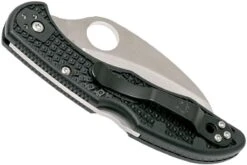 Spyderco Tasman Salt 2 C106PBK2 Plain Edge Navaja, Negro -Victorinox Ventas SPC106PBK2 04 spyderco spc106pbk2 04