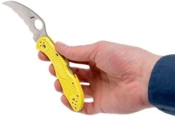 Spyderco Tasman Salt 2 C106SYL2 Navaja, Amarillo -Victorinox Ventas SPC106SYL2 08 spyderco spc106syl2 08