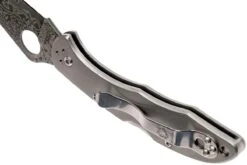 Spyderco C11TIPD Delica 4 Titanium Damascus Navaja -Victorinox Ventas SPC11TIPD 05 spyderco spc11tipd 05