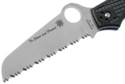 Spyderco Rescue 3 Thin Blue Line C14FSBKBL3 Cuchillo De Rescate De Sierra -Victorinox Ventas SPC14FSBKBL3 03 spyderco