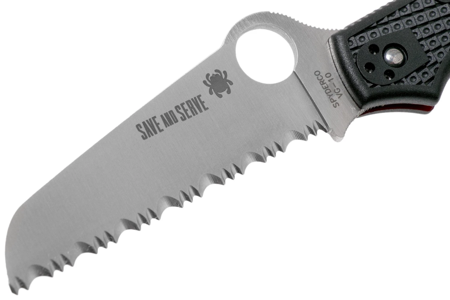 Spyderco Rescue 3 Thin Red Line C14FSBKRD3 Cuchillo De Rescate De Sierra 5 Spyderco Rescue 3 Thin Red Line C14FSBKRD3 Cuchillo De Rescate De Sierra - Imagen 3