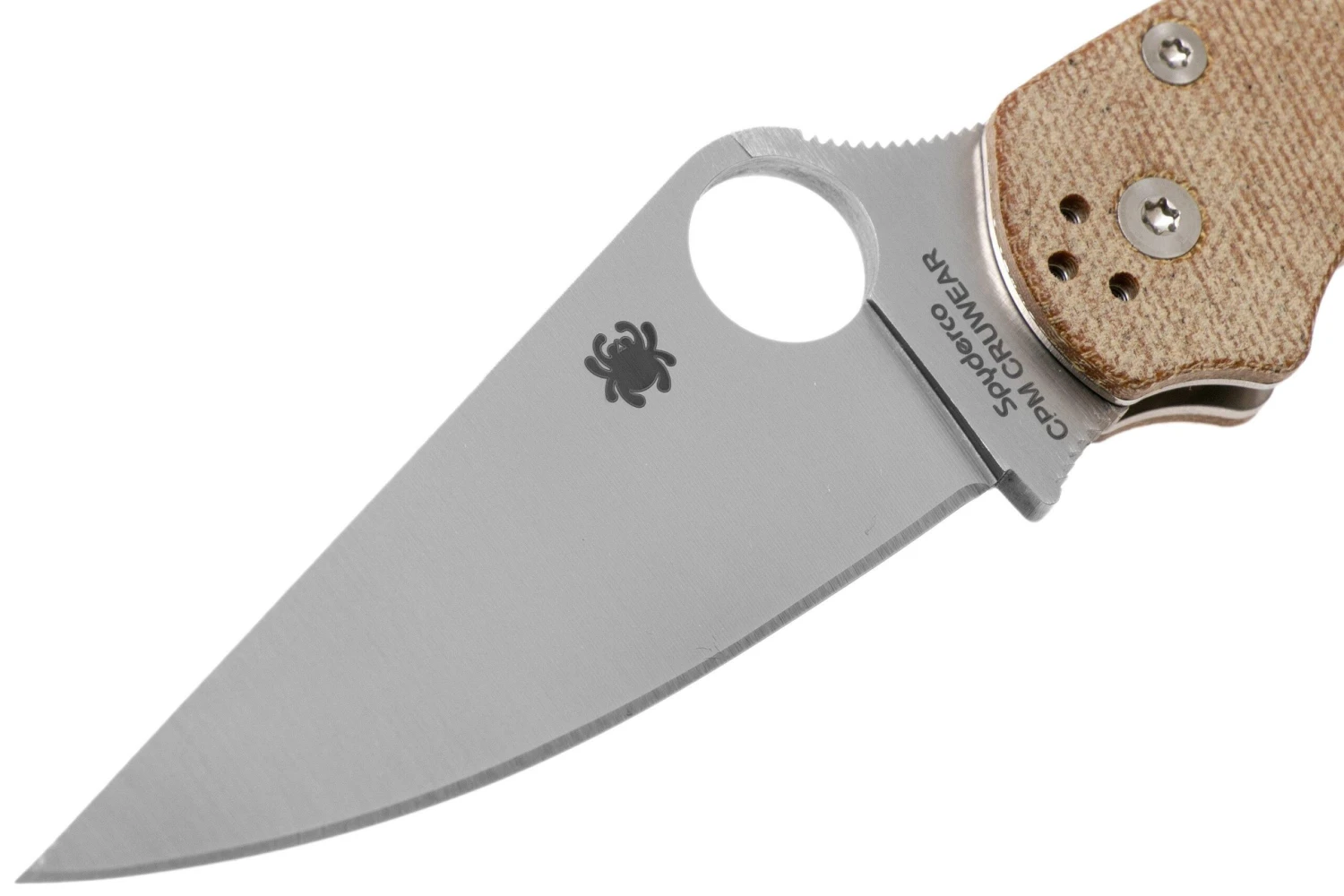 Spyderco C81MPCW2 Paramilitary 2 Brown Canvas Micarta CruWear Navaja 5 Spyderco C81MPCW2 Paramilitary 2 Brown Canvas Micarta CruWear Navaja - Imagen 3