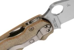 Spyderco C81MPCW2 Paramilitary 2 Brown Canvas Micarta CruWear Navaja 14 Spyderco C81MPCW2 Paramilitary 2 Brown Canvas Micarta CruWear Navaja -Victorinox Ventas SPC81MPCW2 06 spyderco