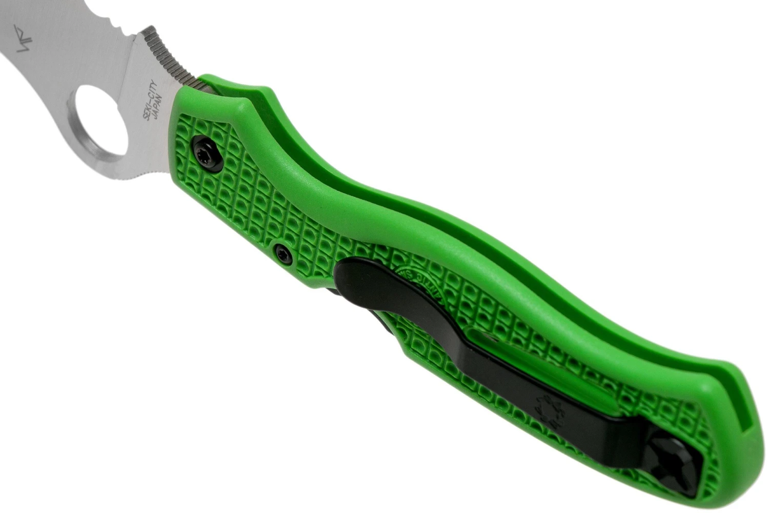 Spyderco Atlantic Salt Green LC200N C89FSGR Navaja De Bolsillo Dentada 7 Spyderco Atlantic Salt Green LC200N C89FSGR Navaja De Bolsillo Dentada - Imagen 5