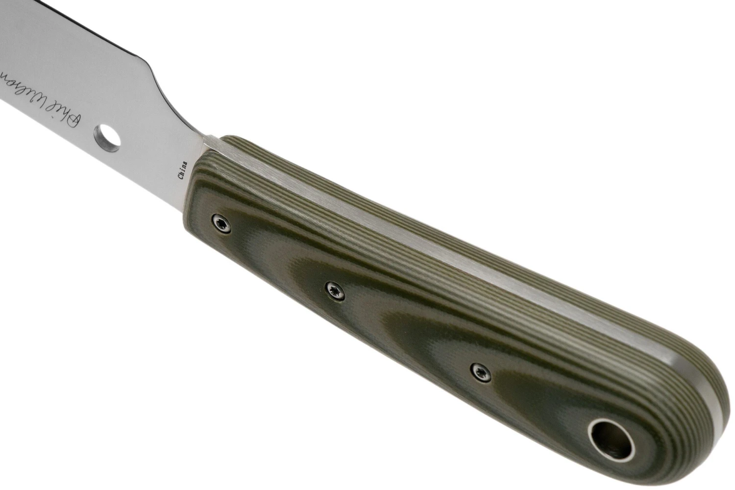 Spyderco FB46GPOD Bow River OD Verde Cuchillo Fijo, Phil Wilson Design 6 Spyderco FB46GPOD Bow River OD Verde Cuchillo Fijo, Phil Wilson Design - Imagen 4