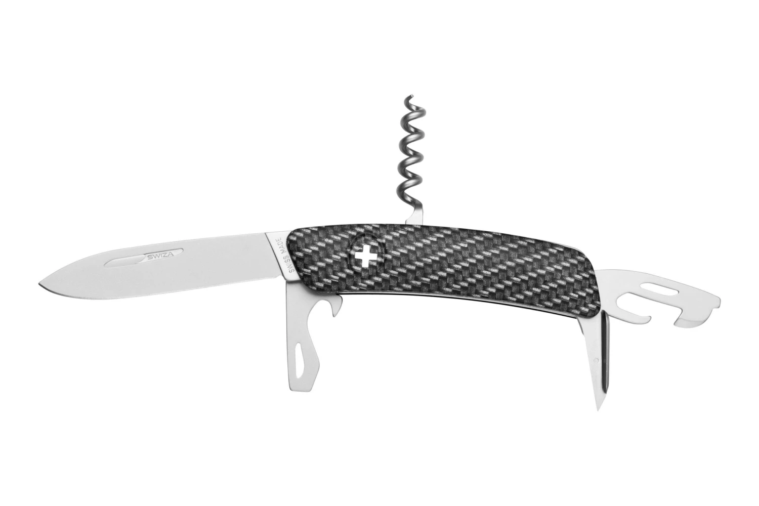 Swiza D03 Swiss Navaja, Impresión En Fibra De Carbono 3 Swiza D03 Swiss Navaja, Impresión En Fibra De Carbono
