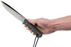 TRC Knives Apocalypse, Elmax, Black Canvas Micarta, Cuchillo De Supervivencia -Victorinox Ventas TI AP MICBK 06 trc knives