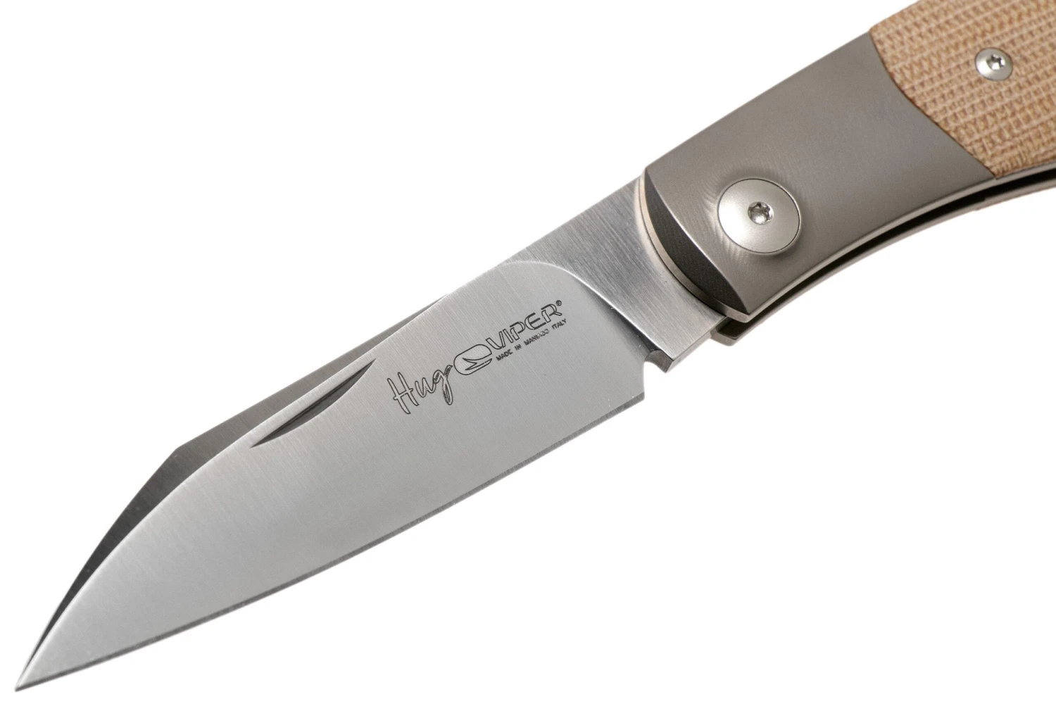 Viper Hug 2 V5994CN Natural Canvas Micarta Navaja, Diseño Sacha Thiel 5 Viper Hug 2 V5994CN Natural Canvas Micarta Navaja, Diseño Sacha Thiel - Imagen 3