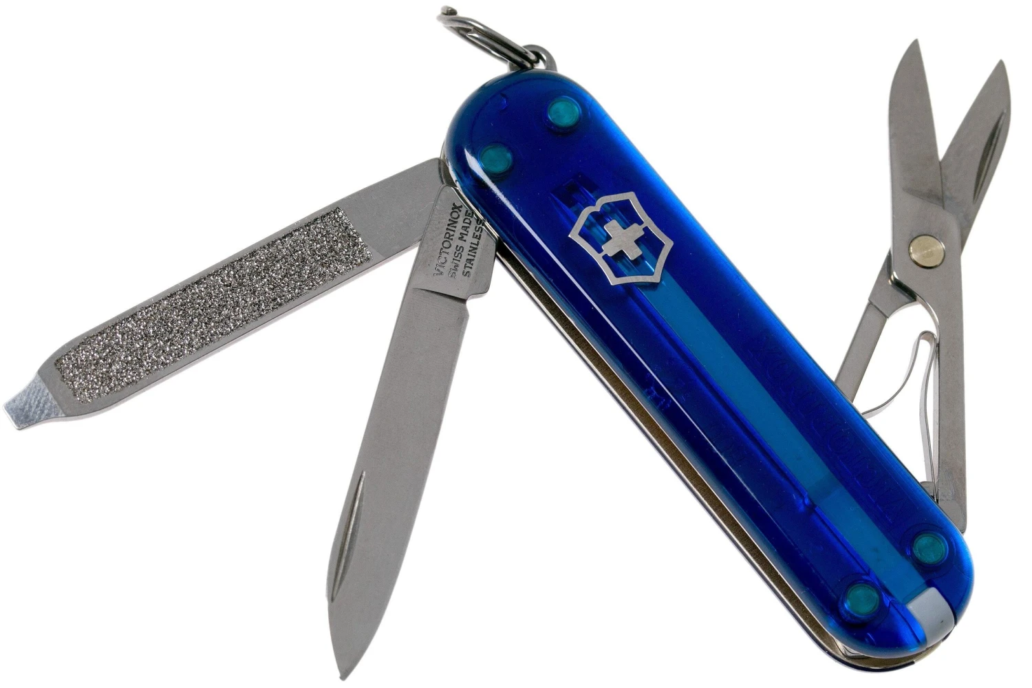 Victorinox Classic SD Translucent Colours, Deep Ocean 0.6223.T2G Swiss Navaja 3 Victorinox Classic SD Translucent Colours, Deep Ocean 0.6223.T2G Swiss Navaja