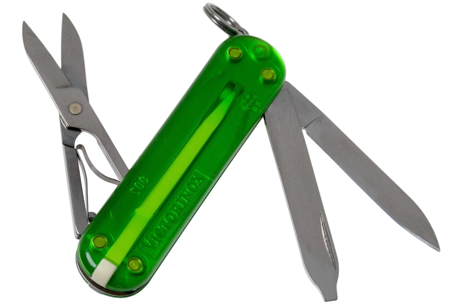 Victorinox Classic SD Translucent Colours, Green Tea 0.6223.T41G Swiss Navaja 4 Victorinox Classic SD Translucent Colours, Green Tea 0.6223.T41G Swiss Navaja - Imagen 2