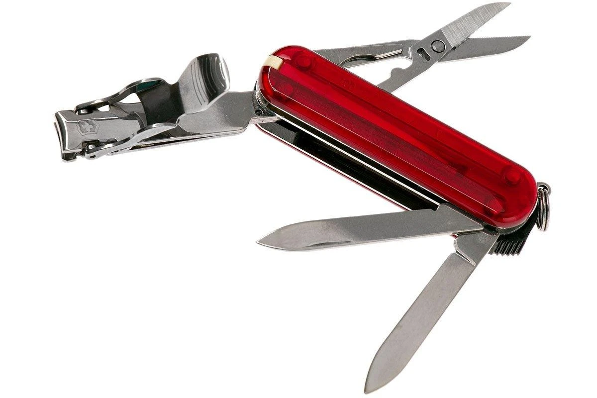 Victorinox Nail Clip 580 Rojo Transparente 0.6463 Navaja Suiza 4 Victorinox Nail Clip 580 Rojo Transparente 0.6463 Navaja Suiza - Imagen 2