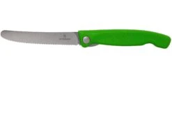 Victorinox SwissClassic 6.7836.F4B Cuchillo Plegable Dentado Para Verduras, Verde