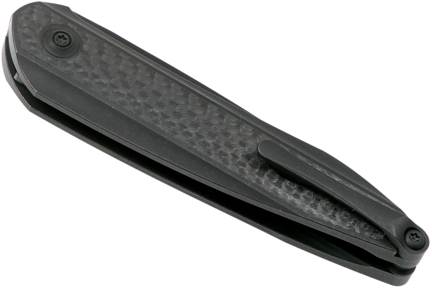 WE Knife Black Void Opus 2010V-1, V Grind, Twill Navaja Fibra De Carbono, Diseño Justin Lundquist 6 WE Knife Black Void Opus 2010V-1, V Grind, Twill Navaja Fibra De Carbono, Diseño Justin Lundquist - Imagen 4