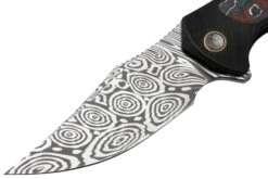 WE Knife Magnetron Black Titanium Nebula Fat Carbon, Heimskringla Damasteel WE18058-DS1 Navaja -Victorinox Ventas WKWE18058 DS1 03 weknife