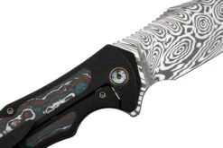 WE Knife Magnetron Black Titanium Nebula Fat Carbon, Heimskringla Damasteel WE18058-DS1 Navaja -Victorinox Ventas WKWE18058 DS1 05 weknife